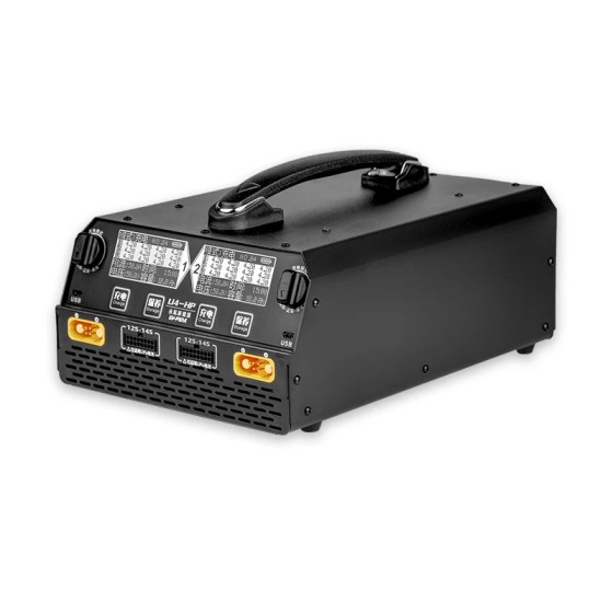 Cargador inteligente de equilibrio de doble canal EV-Peak de venta al por mayor para batería Lipo / Lihv 6S-14s 2500W/ 25A Dron agrícola
